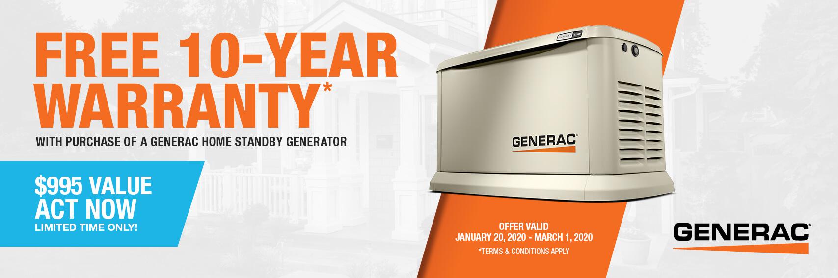 Homestandby Generator Deal | Warranty Offer | Generac Dealer | Canfield, OH